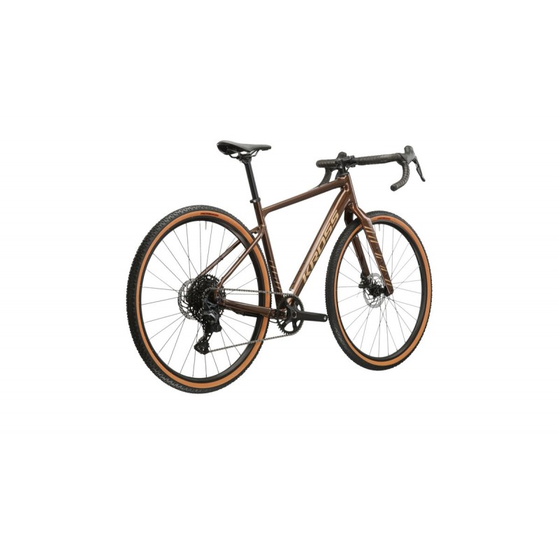 Rower gravel Kross ESKER 2.0 2025 gen2 brązowy / beżowy połysk