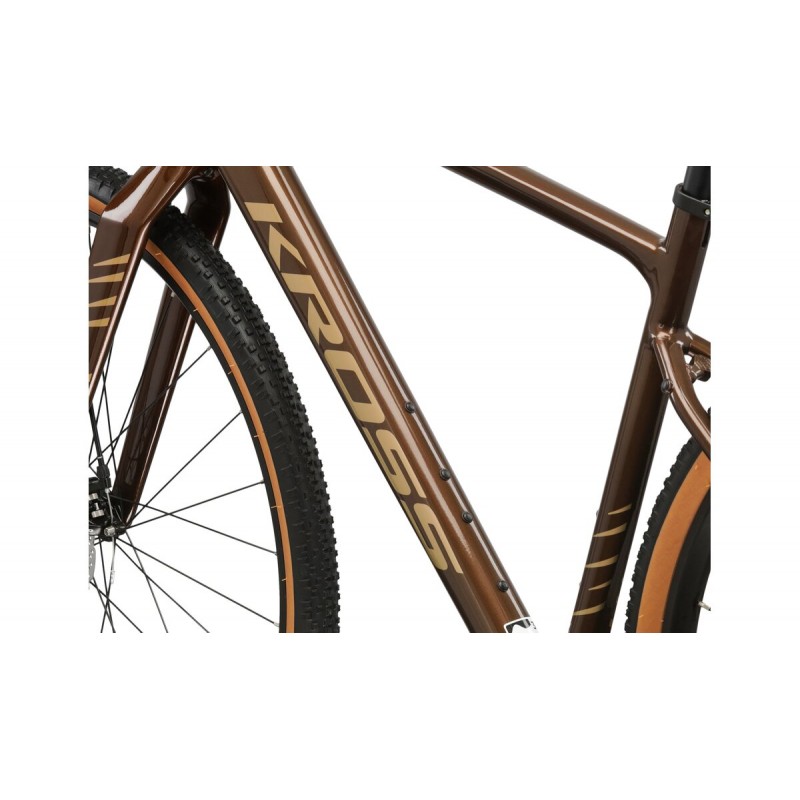 Rower gravel Kross ESKER 2.0 2025 gen2 brązowy / beżowy połysk