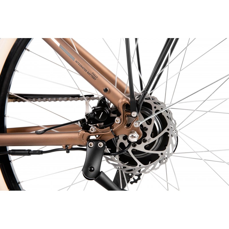 Rower elektryczny damski PROECO WAVE AN 1.0 504WH + kosz