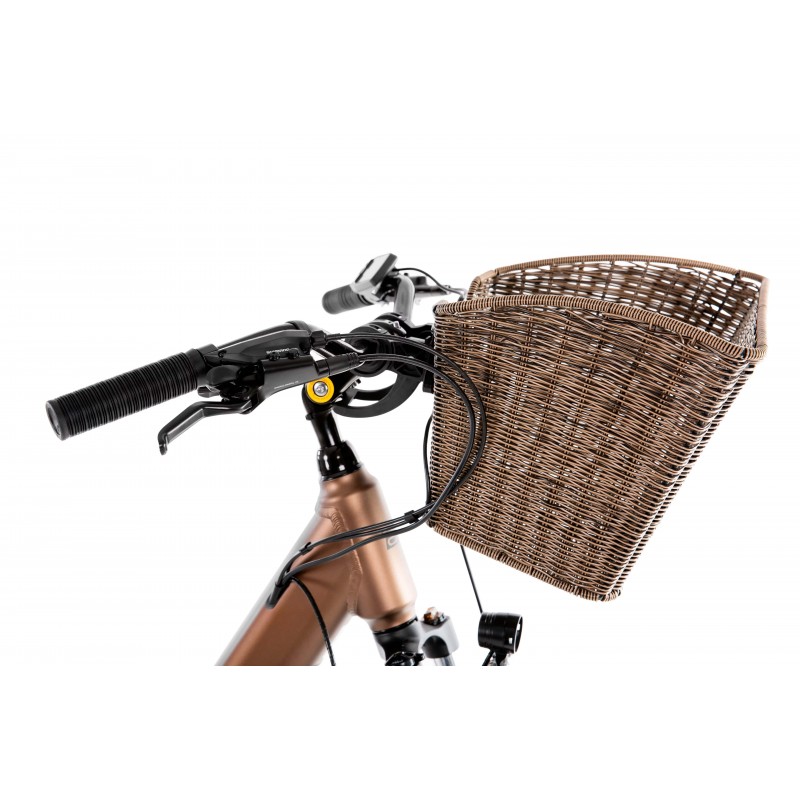 Rower elektryczny damski PROECO WAVE AN 1.0 504WH + kosz