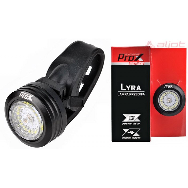 Lampa rowerowa przednia USB PROX LYRA 30 LMN